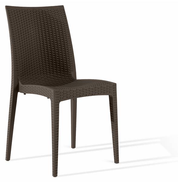 Gartenstuhl ETULI 4-tlg Braun - 4er Set