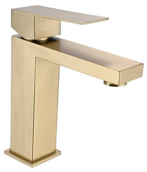 Einzelwaschtisch ONDIL Beige - Holz teilmassiv - 45 x 60 x 60 cm