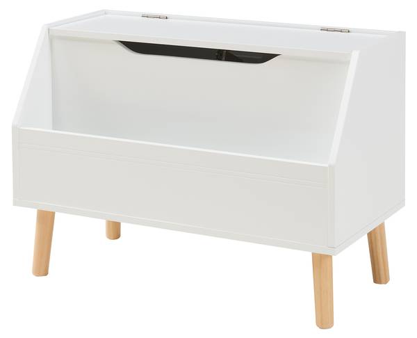 Coffre à jouets Aavanrar Blanc - Bois manufacturé - 60 x 43 x 30 cm