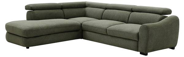 Schlafsofa BESEMA Grün - Textil - 226 x 75 x 272 cm