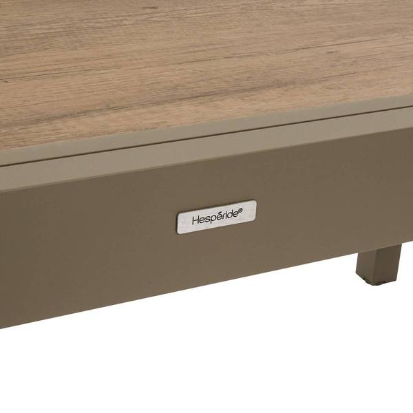 Table de jardin PIAZZA Marron café