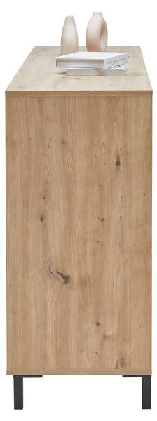 Sideboard ARRAN Schwarz - Braun - Holzwerkstoff - 157 x 90 x 40 cm
