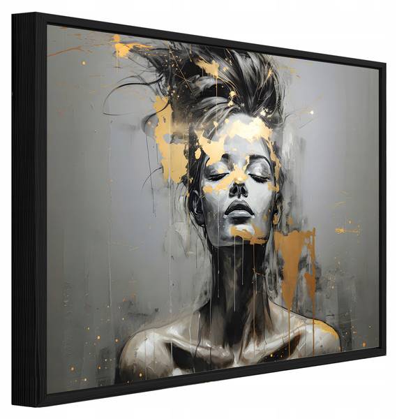 Bilder mit Rahmen Frau PPR14737 120 x 80 cm
