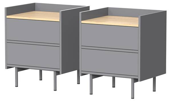 Nachttisch Velina 57366 Grau