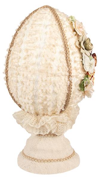 Dekorationsfigur Ei Easter&Theo Beige - Textil - 20 x 39 x 20 cm