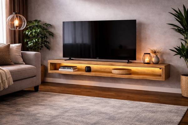 TV-Lowboard Max Hellbraun - Breite: 200 cm