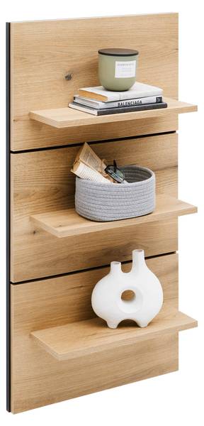 Wandboard MATEO Schwarz - Braun - Holzwerkstoff - 50 x 96 x 19 cm