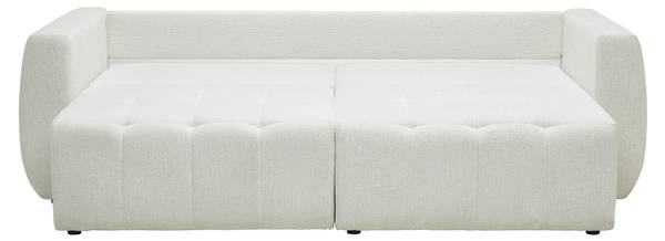 Schlafsofa BOLOGNA Weiß - Textil - 245 x 90 x 104 cm