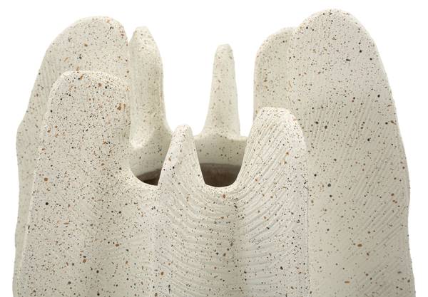 Vaas Ester beige - hars - 23 x 50 x 23 cm