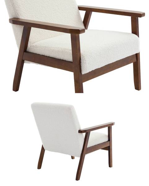 Sessel Weiß - Textil - 69 x 73 x 64 cm