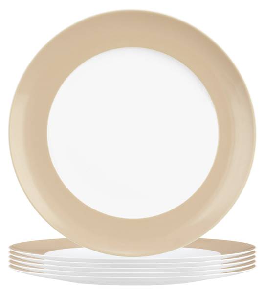 Kuchenteller Liberty Pure Colors 6er Set Beige