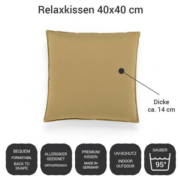Relaxkissen Madeira Sandbraun
