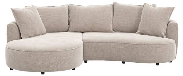 Sofa ohne Schlafmöglichkeit CEPRANO Taupe