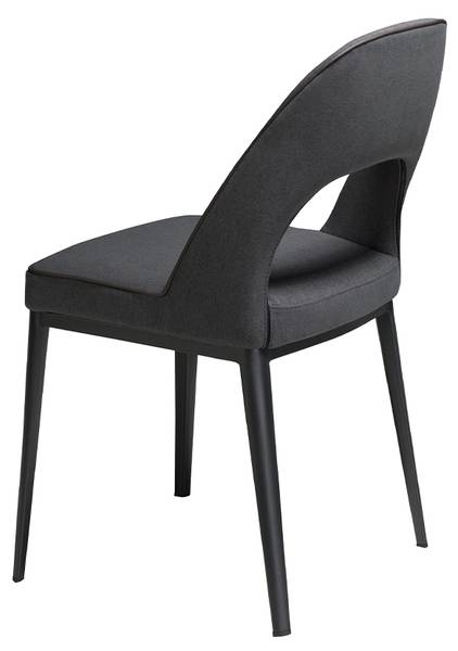 Stuhl 4023 Schwarz - Mischgewebe - Strukturstoff - Flachgewebe - Webstoff - 47 x 80 x 50 cm