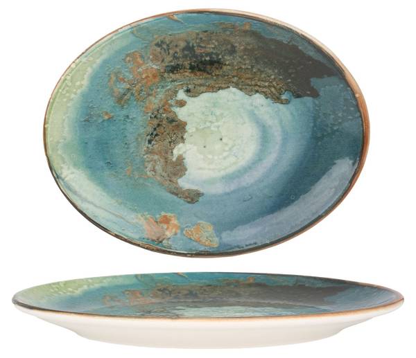 Servierschale Futura  2er set Porzellan - 25 x 2 x 25 cm