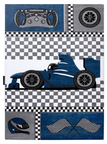 Tapijt P13906 blauw - polypropeen - 180 x 1 x 270 cm