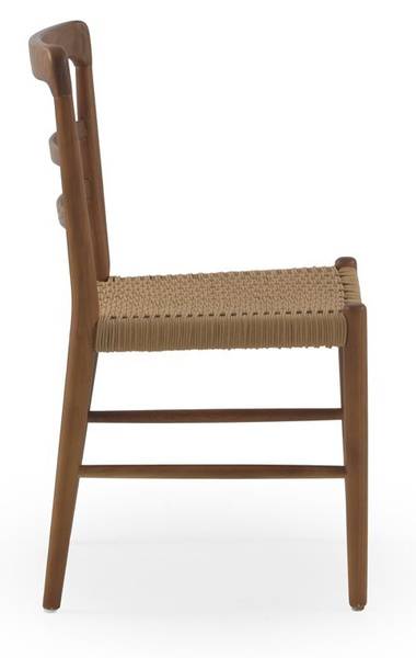 Stoelen 11593 set van 4 bruin - massief hout - 51 x 83 x 44 cm