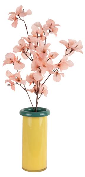 Vase PLEGADO S Gelb - Glas - 12 x 24 x 12 cm