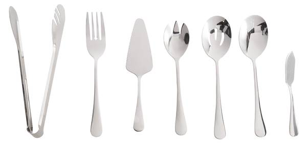 Ensemble de couverts ZITI Argenté - Métal - 5 x 2 x 24 cm
