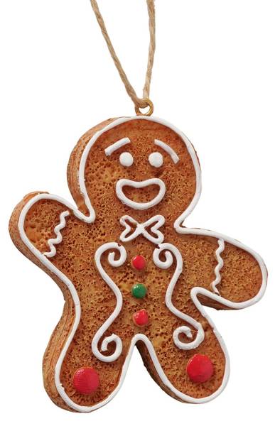 Weihnachtsanhänger Ginger 2er Set Braun - Kunststoff - 1 x 7 x 7 cm