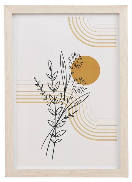 Wandkunst VK8681847499626 3er-Set Beige - Holzwerkstoff - 21 x 1 x 30 cm