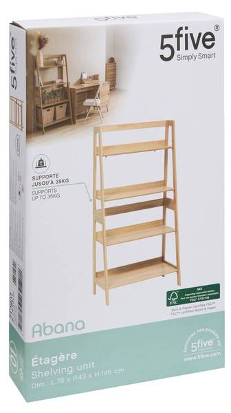 Regal ABANA Beige - Holzwerkstoff - 43 x 146 x 76 cm