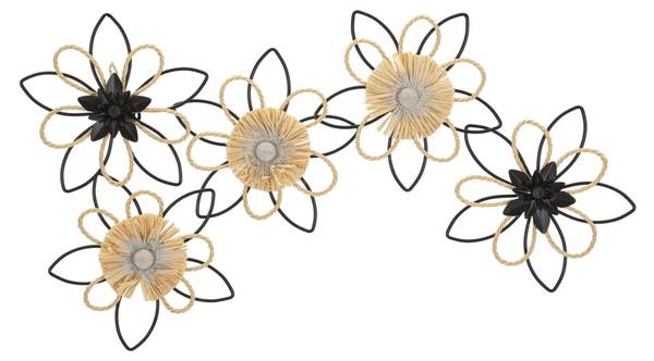 Wanddekoration Flow Metall - 4 x 35 x 60 cm