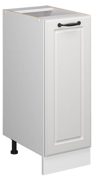 Keukenfront R-Line 37530 bruin - wit - plaatmateriaal op houtbasis - 30 x 72 x 2 cm