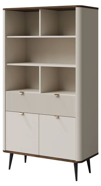 Regal Marly 5 Beige - Walnuss
