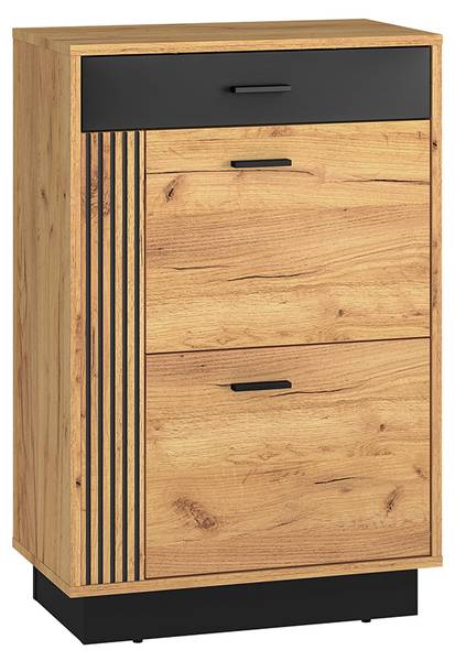 Schoenenkast Nilo bruin - plaatmateriaal op houtbasis - 60 x 91 x 34 cm