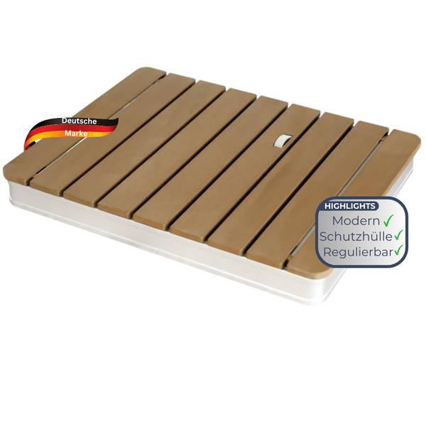 Gartendusche eckig TYLIX Braun - Holzwerkstoff - 70 x 7 x 55 cm
