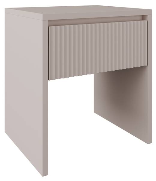 Nachttisch VEMMI Grau - Melamin - 45 x 50 x 37 cm