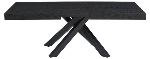 Essgruppe CATONAV Schwarz - Holz teilmassiv - 240 x 75 x 90 cm