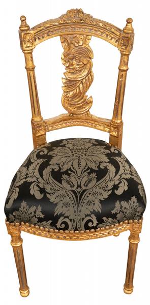 Esszimmerstuhl IMPERIAL Schwarz - Gold - Multicolor