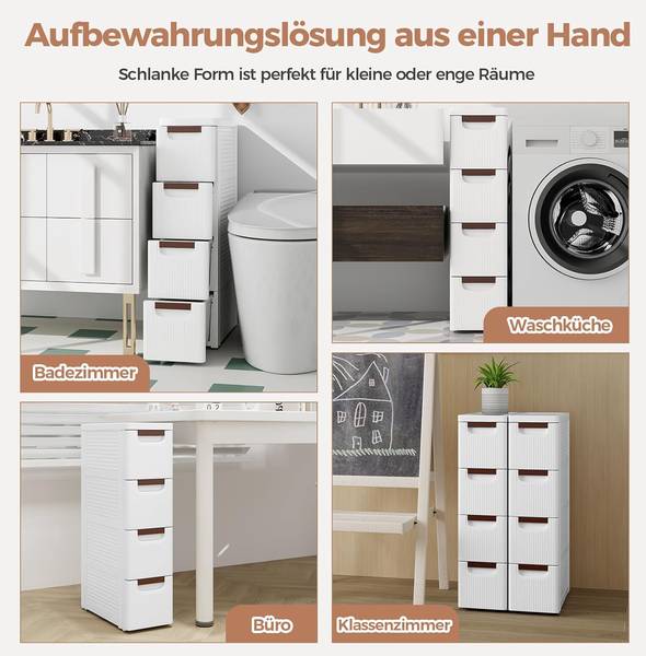 Nischenschrank VH33616ITDE Weiß - 19 x 74 x 42 cm