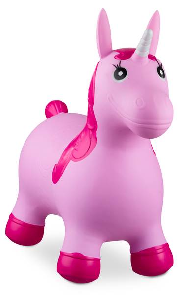 Animal sauteur en forme de licorne Rose foncé - Rouge
