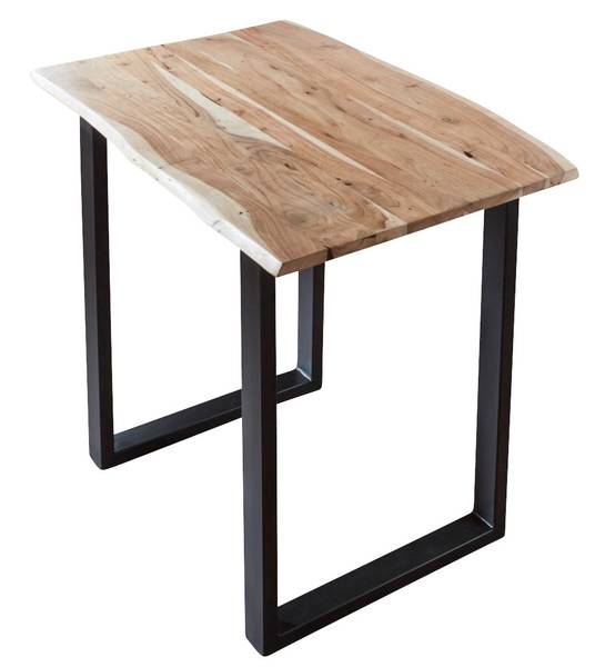 Bartisch QUEBEC Beige - 140 x 106 x 80 cm - Schwarz