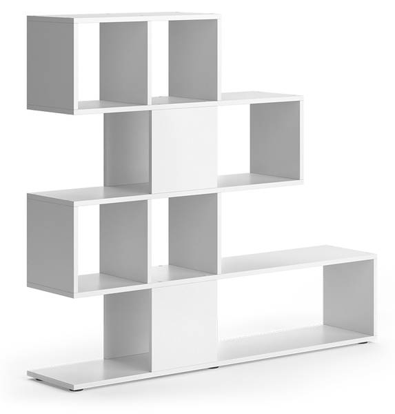 Raumteiler Hylda 40253 Weiß - Holzwerkstoff - 125 x 113 x 26 cm
