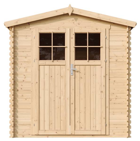 Gartenhaus M343F Beige - Fichte - 200 x 218 x 200 cm