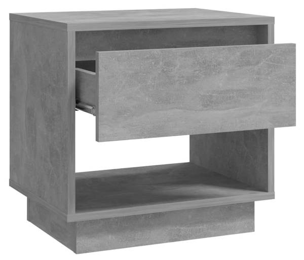 Nachttisch DE346 Grau - Holzwerkstoff - 45 x 44 x 34 cm