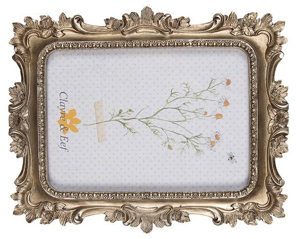 Fotolijst Ette&Chic goud - kunststof - 2 x 22 x 17 cm