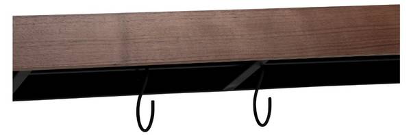 Wandplank Protopia kastanjebruin - wit