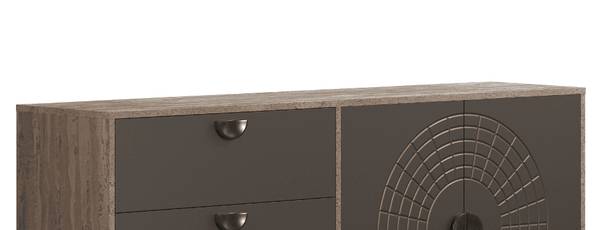 Sideboard FUSION Braun - Holzwerkstoff - 42 x 86 x 176 cm