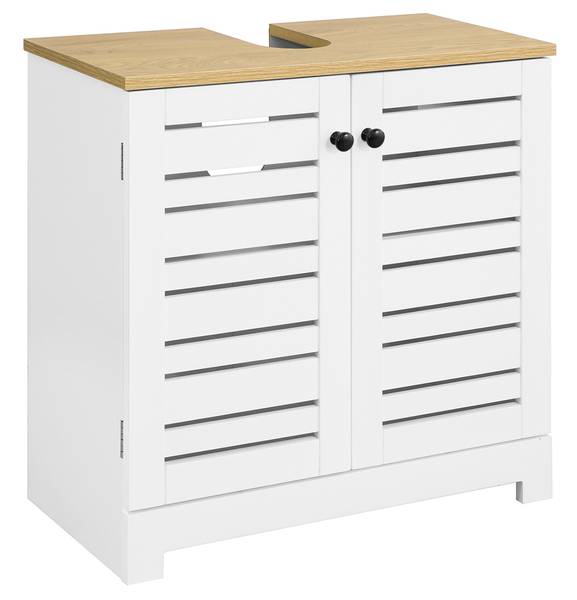 Milan Schildmeyer 134889 Meuble sous-Lavabo, Décor Chêne Rustique, 65 x 32 x 59 cm