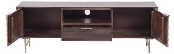 TV-Board SORDANA Braun - Holz teilmassiv - 160 x 55 x 40 cm