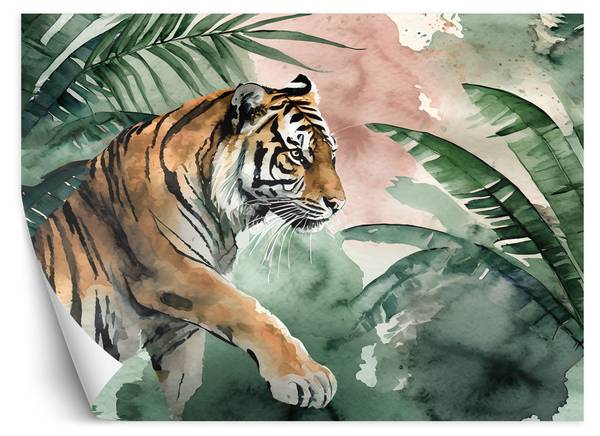 Fototapete Tropischer Dschungel Tiger 400 x 280 cm
