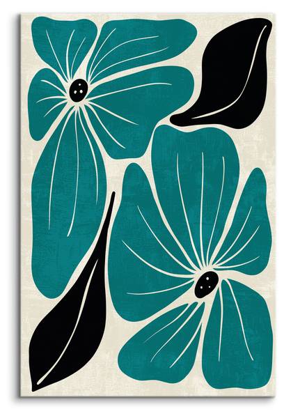 Leinwandbild Blumen 40 x 60 x 60 cm