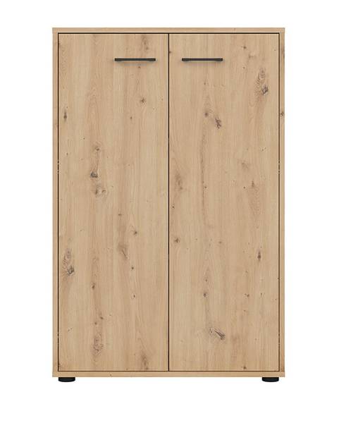 Highboard Space Office Braun - Holzwerkstoff - 80 x 122 x 37 cm