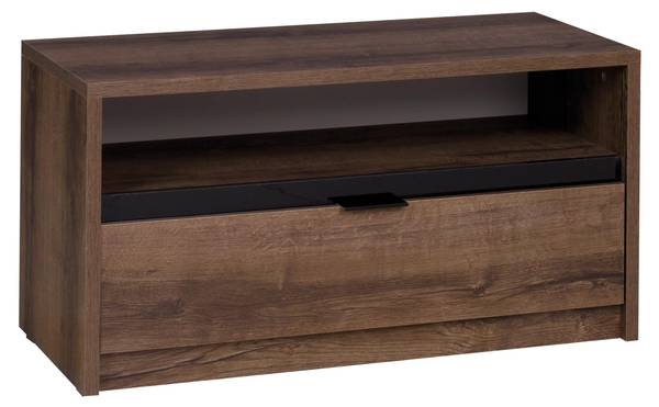 TV-Lowboard Denver 1SZ Schwarz - Braun - Holzwerkstoff - 90 x 46 x 40 cm