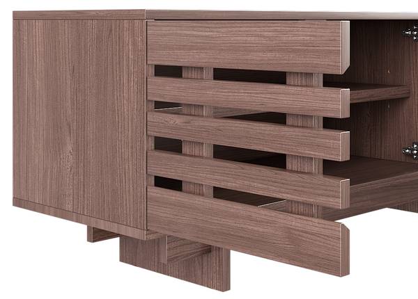 Tv-lowboard CL-RM Braun - Holzwerkstoff - 200 x 55 x 40 cm